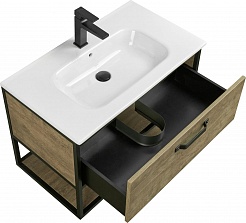 Акватон Мебель для ванной Лофт Фабрик 80 дуб кантри с раковиной Victoria-N – фотография-9